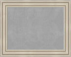 Amanti Art Silver Framed Magnetic Board 24x30 Medium Vision Board for use with Magnets, 100% Metal Sheet to Display Items as Office Decor or for Home Organization in mudroom, Kitchen or Kids Room
