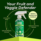 CleanBoss - Eat Cleaner, 12 oz (3 Pack) with one Trigger - Keeps Produce Fresh, Vegan, Gluten Free