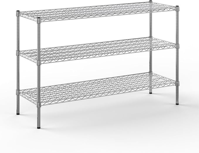 Regal Altair 18" Deep x 54" Wide x 34" Height Wire Shelving Kit | 3-Tier | NSF Commercial Storage Rack Unit