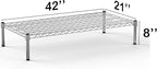 Regal Altair 21''W x 42''L x 8''H Chrome Plated Wire Dunnage Rack | Off The Floor Storage