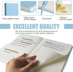 EMOMAS Lined Journal Notebook, 6Pack Hardcover Notebook for Men & Women – Journals for Writing, Work, School, Home & Daily Notes, 160 Pages – Medium A5, 5.7"x8", 100 gsm Thick Paper (Sky Blue)