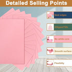 Silunkia 100 Sheets Candy Pink Cardstock 8.5 x 11 Crafting Paper, 200gsm/75lb Premium Christmas Paper Card Stock for Wedding Invitations, Cards Making, Greeting Cards, Girlfriend, Scrapbooking