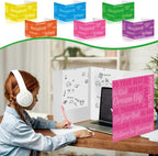 Cinrobiye 24 Pcs Inspirational Privacy Folders Standard for Students Cardboard Shields Test Privacy Boards Motivational Words Desk Dividers Shield for Classroom School Study Supplies (Classical)