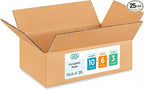 Medium Moving & Shipping Boxes 10"L x 6"W x 3"H, Pack of 10 - Extra Strength 200 lb vs Regular - Corrugated Cardboard Box, Made in USA - Strong Shipping Box Medium by IDL Packaging