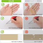 Spakon 60 Pcs 2.8mm Lead Refill Carpenter Construction Pencils Marker Lead Refills Dry Mechanical Woodworking Pencil Tools for Writing Drawing Drafting (Silver,Gold)