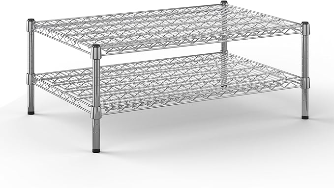 Regal Altair 24" Deep x 36" Wide x 14" Height Wire Shelving Kit | 2-Tier | NSF Commercial Storage Rack Unit
