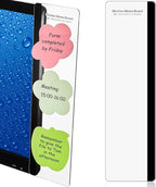 Zonon 2 Pieces Computer Monitor Notes Screen Monitor Memo Board Sticky Note Holder Message Board Computer Side Panel for Office Home Desktop Left and Right