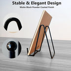 Kruodop 4 Pack 4" Metal Square Frame Easel Stands - Multi-Use Tabletop Display for Plates, Photos, Art, Books, Signs | Durable Mini Easels for Home Decor, Office, Studio & Vinyl Records