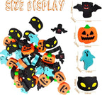 Halloween Mini Erasers for Kids - 4 Styles Cute Pumpkin Ghost Bat Erasers, Trick or Treat Party Favors, Goody Bag Filler 48pcs, Decorations