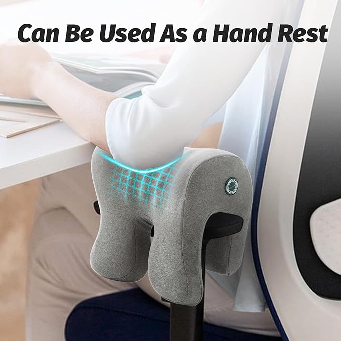 xiaomubiao Headrest Office Chair Neck Pillow Ergonomic Memory Foam Desk Pillow for Napping, Headrest Attachment for Office Chair,Neck Support Pillow Chair for Car, Office, Gaming