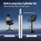 13 Inches-21 Inches Extra Long Gas Lift Cylinder Replacement, 8'' Stroke, Tall Hydraulic Pneumatic Shock Piston, Heavy Duty, Universal Fit for Drafting Chairs Bar Stools, Class 4 (Polished Steel)