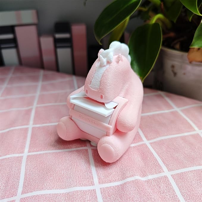 RhyNSky Unicorn_Animal Stamp Roll Holder for Roll Stamps Postage Stamp Dispenser for Home Office, No Stamps, 1.18" Core, C01
