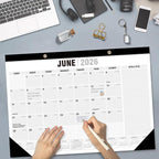 Desk Calendar 2026-2027 - 22" x 17", With 2 sticker, 18 Month Calendar Running to June 2027, Desktop/Wall Monthly Calendar Thick Paper, Corner Protectors for Homeschool or Office