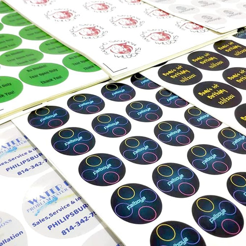 100-500 Custom Stickers Personalized Labels, Customized Stickers with Any Image Logo and Text. Custom Stickers for Business Logo Thank You Labels, etc. (Circle,3.5 Inch)
