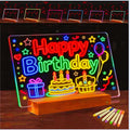 ARAGIT LED Drawing Board for Kids & Adults, Rechargeable Led Note Boards with Colors, Neon Glow Memo Light-Up Message with Stand as Night Light for Room/Store/Office/Valentine's Day/Gift