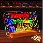 ARAGIT LED Drawing Board for Kids & Adults, Rechargeable Led Note Boards with Colors, Neon Glow Memo Light-Up Message with Stand as Night Light for Room/Store/Office/Valentine's Day/Gift