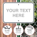Custom Sign, Personalized Metal Signs, Customize for Office, Business, Home, Workplace, Airbnb, Delivery Signs, 12x18 Inches, Rust Free .063 Aluminum, Fade Resistant, Made in USA by Sigo Signs