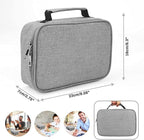 Number-one Large Capacity Pencil Case, 72 Slots Colored Pencil Pouch Bag Portable Pencil Holder Stationery Organizer with Compartments for Office and Travel, Grey