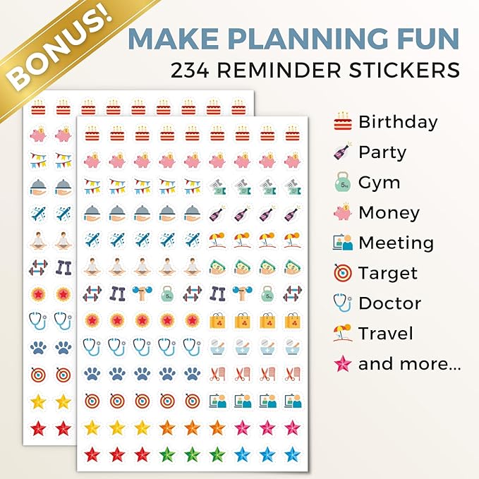 Cranbury 2026 Wall Calendar 12 Month, 8.5x11 Small Calendar for Wall or Desk, Thick Paper, Bonus Stickers and Note Sections, Monthly Seasonal Design, 2026 Planner 8x11