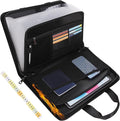Fireproof Accordion File with Handle, Expandable File Folder Organizer, 13 Pockets Important Document Organizer with Lables & Zipper, Portable Paper File Organizer for Letter A4 Files