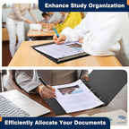 Basic 1-inch 3 Ring Binder -1'' Binders with 3 Roung Ring, Large 100/200 Sheet Capacity, Fit 8.5" x 11" US Letter Size Paper (1'' -Black 12 Packs)