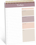 To Do List Notepad - Daily Planner Notepad Undated 52 Sheets, 6.5" x 9.8" Planning Pad Checklist Productivity Note Pad for Work and Personal Organized