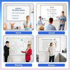 Grtard 36" x 24" Magnetic Dry Erase Whiteboard for Wall, Large Hanging Magnetic White Board with Marker & Magnets, Smooth Writing Dry Erase Board for Office & Home, Christmas Practical Gift Idea