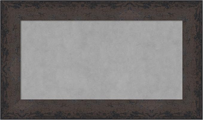 Amanti Art Black Framed Magnetic Board 17x29 Small Vision Board for use with Magnets, 100% Metal Sheet to Display Items as Office Decor or for Home Organization in mudroom, Kitchen or Kids Room