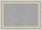 Amanti Art Silver Framed Magnetic Board 22x30 Medium Vision Board for use with Magnets, 100% Metal Sheet to Display Items as Office Decor or for Home Organization in mudroom, Kitchen or Kids Room