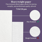 Purple Sketch Book for Women - 9"x12" Girls Sketch Book, 100 Sheets (73lb/120gsm) Drawing Paper for Kids, Art Supplies for Girls Ages 8-12, Beginners, and Adults, 1-Pack