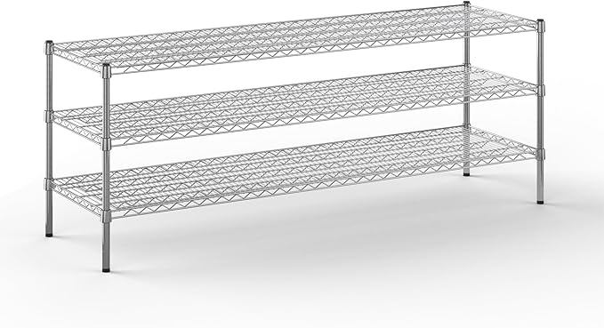 Regal Altair 21" Deep x 72" Wide x 27" Height Wire Shelving Kit | 3-Tier | NSF Commercial Storage Rack Unit
