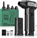 FANEAC X305 Compressed Air Duster with 2 Removeable Battery, 3-Speed Adjustable & 4 Nozzles, Ultra-Powerful 32mm 150,000 RPM BLDC, for Keyboard, Computer, House Cleaning