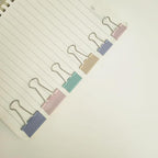 76 Pcs Colored Binder Clips Paper Clamps Assorted Sizes Small Medium Large Colorful Binder Clips for Office Supplies Set