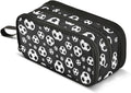 BOENLE Football Soccer Pencil Case Box Boys Girls Large Pencil Pouch Zipper Compartments Big Capacity Stationery Pen Bag Organizer Kids Teens Adults School