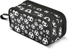 BOENLE Football Soccer Pencil Case Box Boys Girls Large Pencil Pouch Zipper Compartments Big Capacity Stationery Pen Bag Organizer Kids Teens Adults School