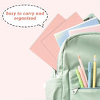 Two Pocket Folders, RAZCC 50 Pack 2 Pocket Folders Fit Letter Size Paper, Paper Folders with Pockets for School Office Business Home (Pink)
