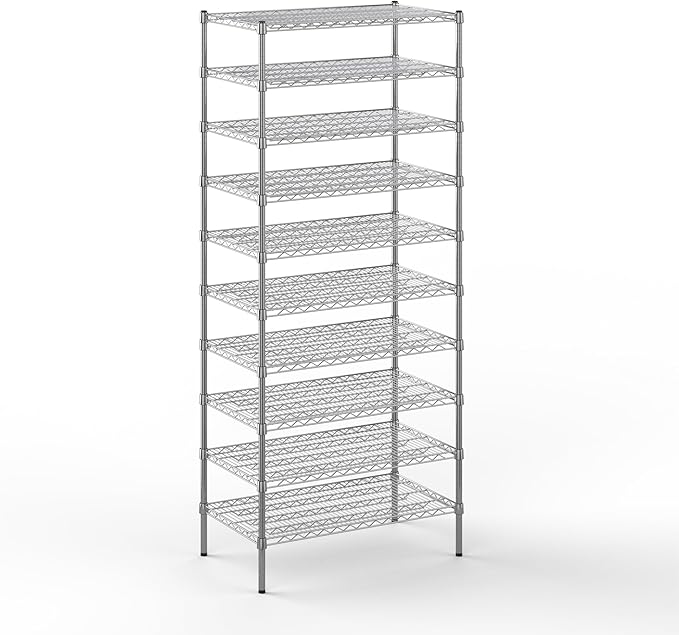 Regal Altair 21" Deep x 36" Wide x 86" Height Wire Shelving Kit | 10-Tier | NSF Commercial Storage Rack Unit