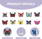 CllyCnny Cute Push Pins - 40Pcs Butterfly Decorative Fun Push Pins Thumb Tacks for Cork Board Wall Bulletin Board Maps Photos Posters Home Office Desk Accessories (Random Pattern with Case)