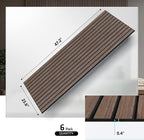 UMIACOUSTICS 6 Packs Acoustic Panel,47.2 x 23.6 Inches Decorative Sound Proof Panel for Office,Home Theater,Studio,Walnut Color