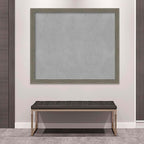 Amanti Art Grey Framed Magnetic Board 45x53 Oversize Vision Board for use with Magnets, 100% Metal Sheet to Display Items as Office Decor or for Home Organization in mudroom, Kitchen or Kids Room