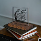 Christian Bible Verse Desk Sign, Psalm 91:4 Feather Wings Inspirational Scripture Gift for Women Men, Spiritual Office Desk Plaque for Birthday, Baptism, Retirement, Christmas PA129