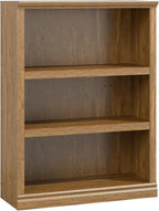 Bevfint 43 in Tall Bookcase, 3-Tier Bookshelf Open Storage, 33 inch Wide Floor Standing Indoor Furniture, Book Cases for Home School Library Office Bedroom Kids, Vintage Oak 3 Tiers