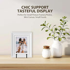 LIONWEI LIONWELI Black Decorative Plate Stand Holder Picture Frame Stand Easel Display Stand