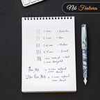 FPR Himalaya V2-Chrome Ultra Flex Nib Pen - Twist-Style Converter Filled Calligraphy Pens for Writing-Fancy Pens for Men & Women - Flex Fountain Pen w/Metal Clip & Cap Ring (Peacock Aqua Acrylic)