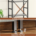 SUPERJARE Triple 6 Tier Bookshelf, Bookcase with 17 Open Display Shelves, Wide Book Shelf Book Case for Home & Office, Grey