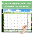 DIBAOLU Desk Calendar 2026,Large Desk Calendar 2026-2027 22x17,18 Month,January 2026 to June 2027,Suitable For Home, School Or Office, Monthly Planning Calendar,With Plastic Cover