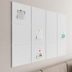 Baysola Large Cork Boards for Walls – 48" x 36" Self Adhesive Felt Wall Tiles, Ideal for Office Wall Organizing Bulletin Board, Easy to Install Cork Boards Felt Board