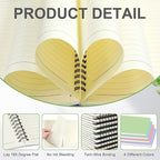 Yahenda Spiral Notebook Bulk A5 Journal Lined 8.3'' x 5.5'' Writing Composition Paper Small Notepad Subject Notebook for Students Office Business Back to School Supplies(Pastel Colors,4 Pcs)