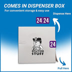 2024 Year Labels, Doctor Stuff 2024 Chart Stickers, Purple Color Coded, S & W/Acme Style, USA Made Year Stickers for End Tab File Folders, 500/Roll, 1 Roll, 3/4" x 1-1/2"