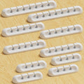 Apromisith USB Cable Organizer Clips Cord Holder,10 Packs (3-5-7-Slots) White Self Adhesive Desk Cord Cable Management
